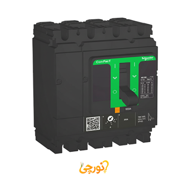 کلید اتوماتیک 25 آمپر اشنایدر چهار پل 70KA حفاظت 4D - TM-D